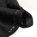 Tejido de traje negro antracita mezcla lana