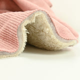 Cibed polyester velvet quilted with Sherpa Vieux Rose