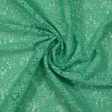 Dentelle polyester Alba vert d'eau