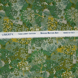 Coton liberty ® Little Landscape fond vert au mètre