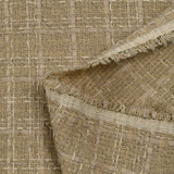 Tweed de polyester Camille fond beige
