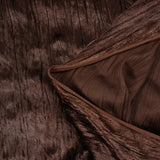 Pinkish brown pleated velvet jersey