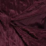 Jersey velours plissé prune