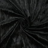 Velours plissé noir