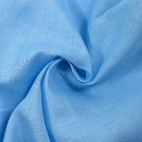 100% Lin léger bleu ciel