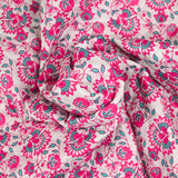 Coton matelassé double face Sandhya rose au mètre