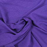 Polyester fluide froissé violet