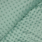 Polaire minky relief vert d'eau
