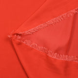 Polyester fluide satiné Alba rouge feu