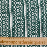 Cotton Popeline Printed Christmas Fancy Green Found