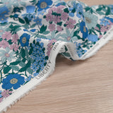 Coton liberty ® Clarabelle bleu au mètre