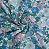 Coton liberty ® Clarabelle bleu au mètre