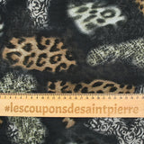 Wild printed muslin black background