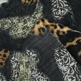 Wild printed muslin black background