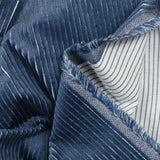 Velours côtelé 100% coton 5 mm bleu denim