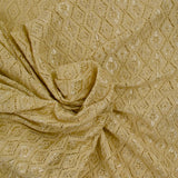 Cordón de poliéster rombos satinado beige