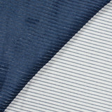 Velours côtelé 100% coton 5 mm bleu denim