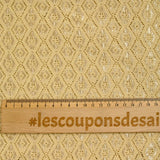 Cordón de poliéster rombos satinado beige