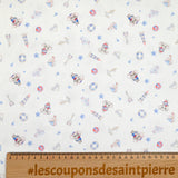 Boat printed cotton print and elephant