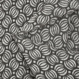 Coton batik imprimé Ghaziabad fond gris