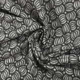 Coton batik imprimé Ghaziabad fond gris