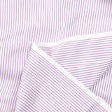 Polialgodón rayas moradas fondo blanco
