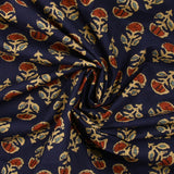 Coton indien imprimé Jhansi fond marine