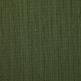 Crépon de polyester effet seersucker vert militaire