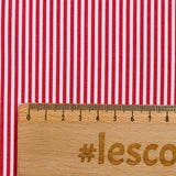 Striped polyester 2mm red white background