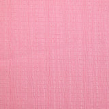 Crépon de polyester effet seersucker rose clair