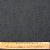 Gasa de poliéster Príncipe de Gales gris y negro