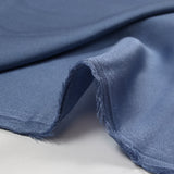 Crêpe satiné de polyester Florencia bleu barbeau