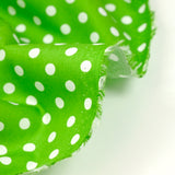 Algodón estampado lunares 6mm verde