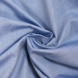 Coton chemise jacquard Nicolas fond bleu clair