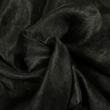 Crêpe irisé polyester noir