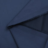 Satin de coton et lyocell marine
