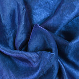 Crêpe irisé polyester marine