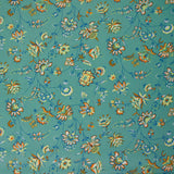 Claudia crepe de chine, sea green background