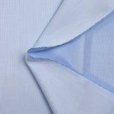 Coton chemise jacquard Enrique rayé blanc et ciel