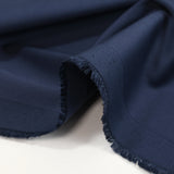 Satin de coton et lyocell marine