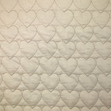 Coton matelassé envers double gaze cœur grège