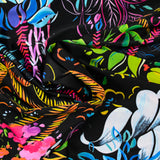 Maille de polyester imprimée POP fond noir