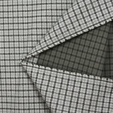 Coton tissé-teint carreaux Madison envers gris foncé