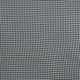 Polyester muslin with small navy and white tiles