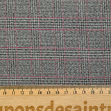 Coton tissé-teint Prince-de-Galles Caldicot envers gris foncé