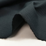 Jacquard de coton rayé ton sur ton bleu pétrole