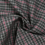 Prince of Wales dyed woven cotton Swansea navy reverse
