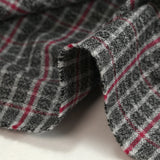 Prince of Wales dyed woven cotton Swansea navy reverse