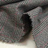 Coton tissé-teint Prince-de-Galles Caldicot envers gris foncé