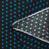 Viscose imprimée à pois 8mm canard fond noir